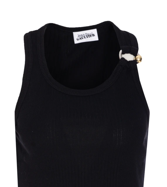 THE BLACK PIERCING TANK TOP