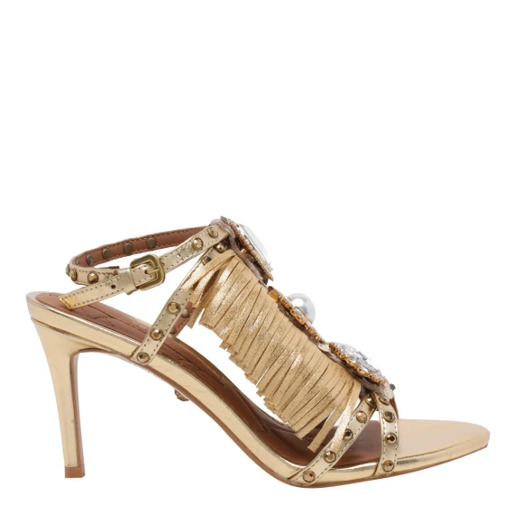 Scarpe con Tacco Oro