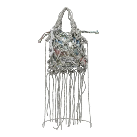 MINI MACRAME CRYSTAL BAG-SILVER COM-OTHERS-312