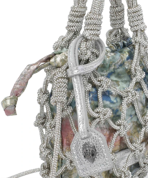 MINI MACRAME CRYSTAL BAG-SILVER COM-OTHERS-312