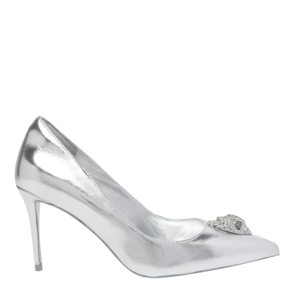 Scarpe con Tacco Argento