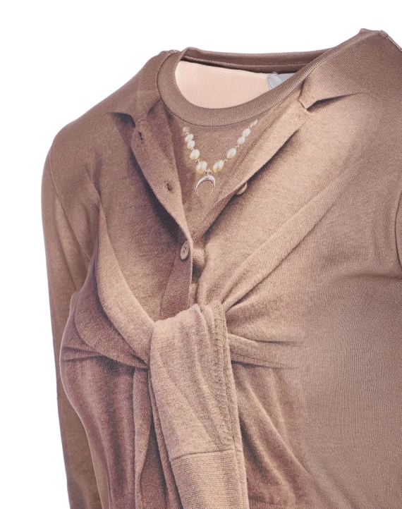 MARINE SERRE Sweaters Beige