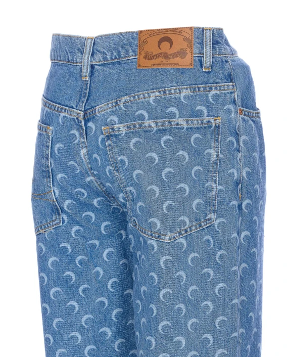 MARINE SERRE Jeans Blue