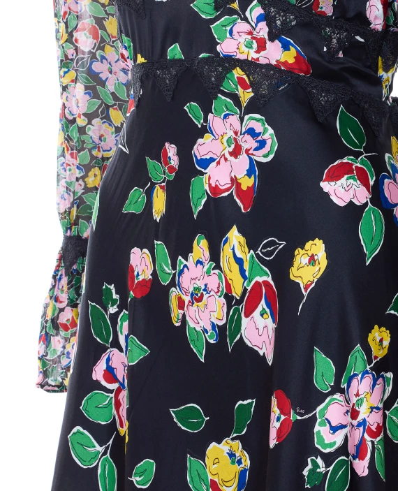 arlena dress kimmie mix black