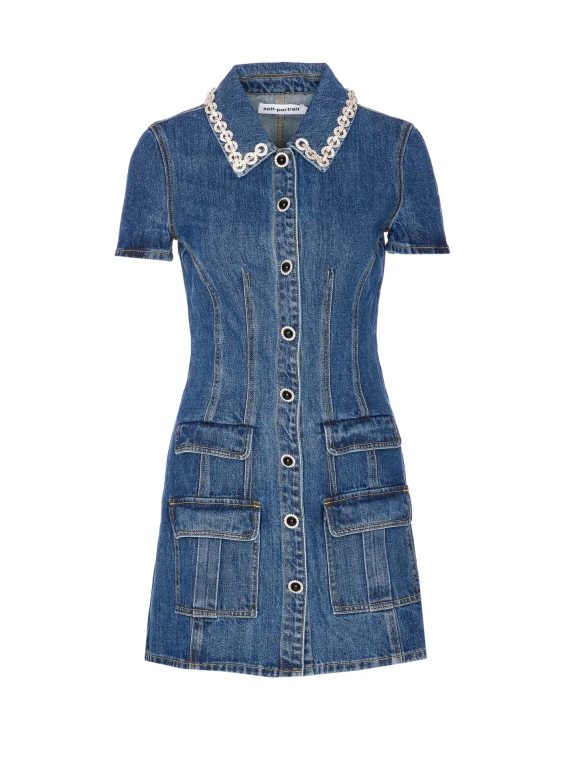 SELF PORTRAIT Abiti Blue