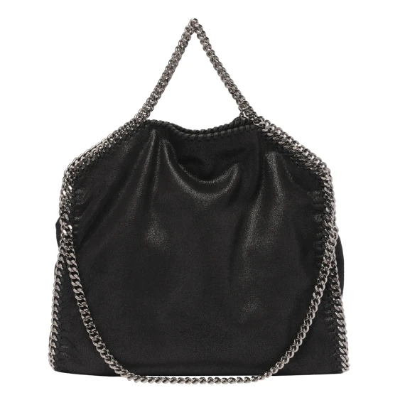 falabella 3-chain bag eco shaggy deer w/ruthenium chain