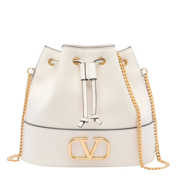 mini drawstring | vlogo signature | nappa/antique brass logo