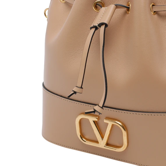 mini drawstring | vlogo signature | nappa/antique brass logo