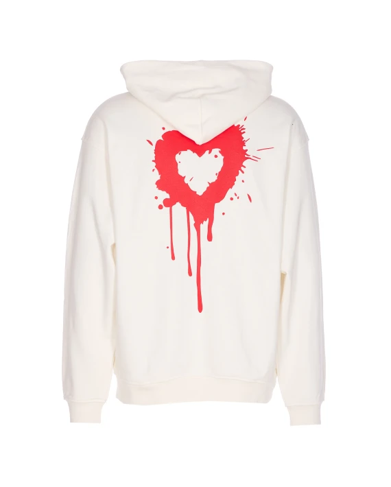 HEART PRINT HOODIE