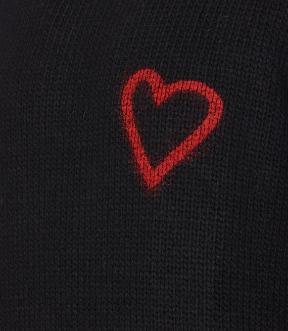 sweater with heart