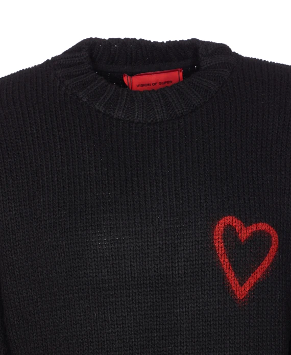 sweater with heart