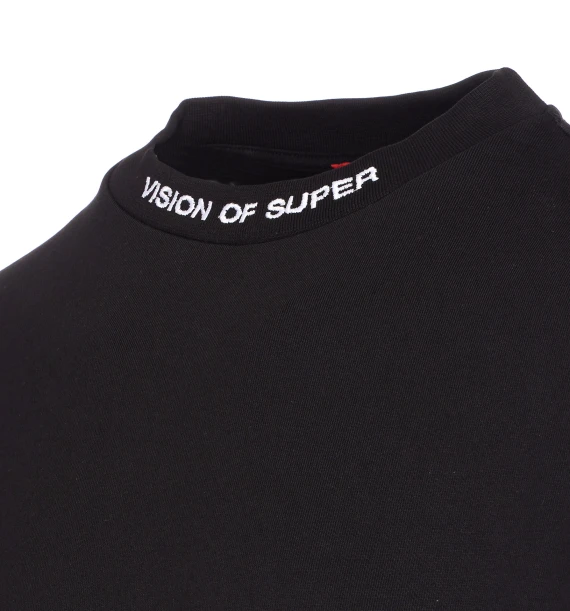 LOGO AND FLAMES PRINT SWEATSHIRT